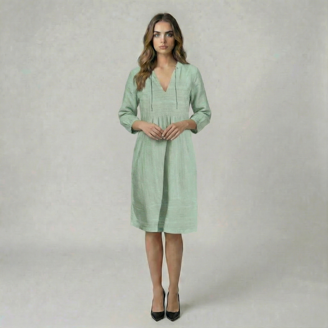 Women’s Lightweight V-Neck Midi Dress