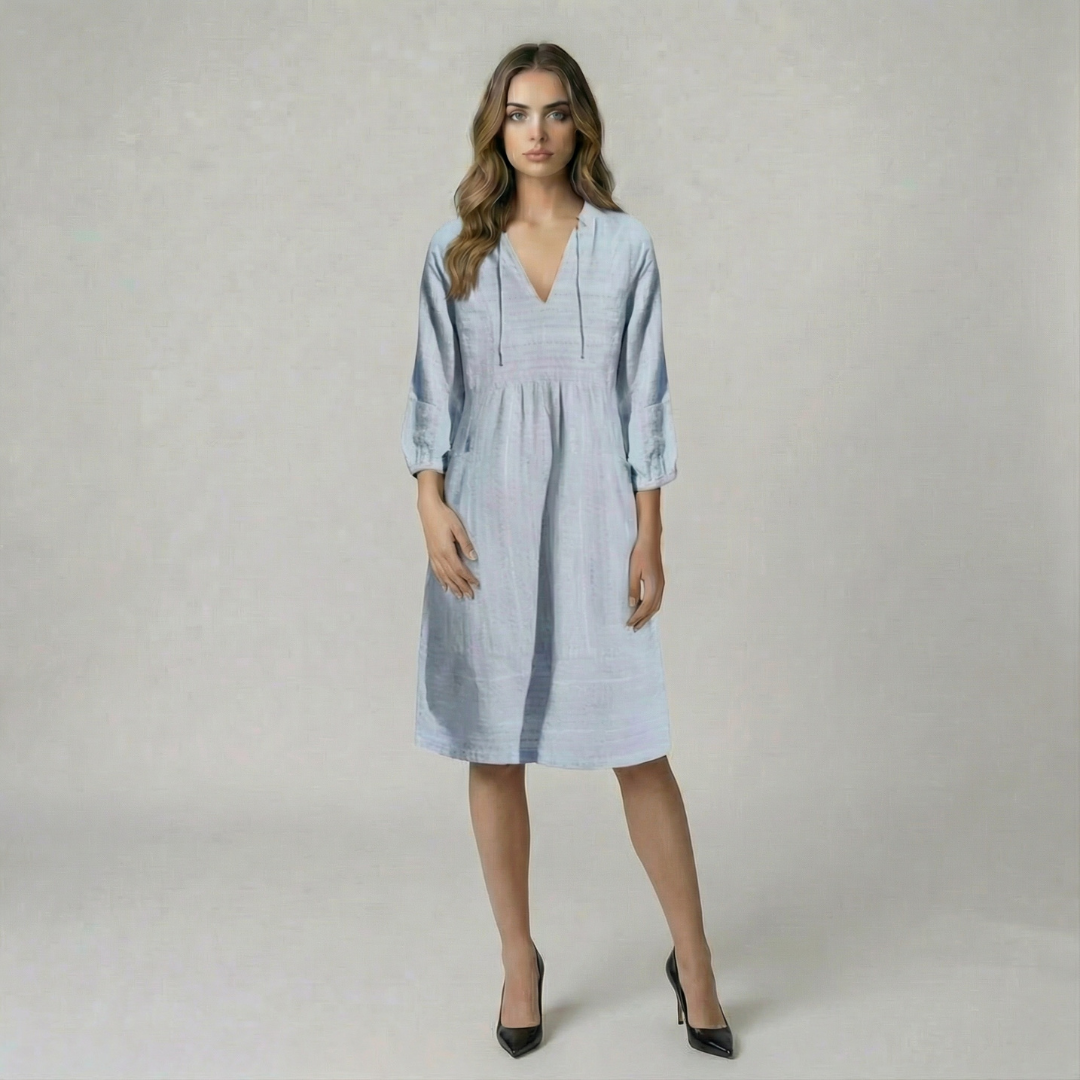 Women’s Lightweight V-Neck Midi Dress