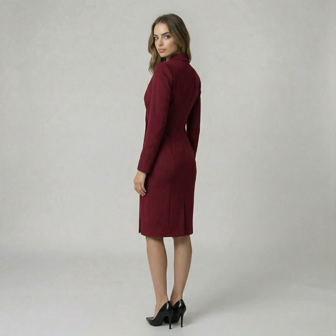 Women’s Tailored Blazer Midi Dress