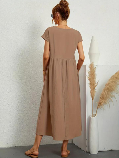 Charlotte | Cotton and Linen Dress